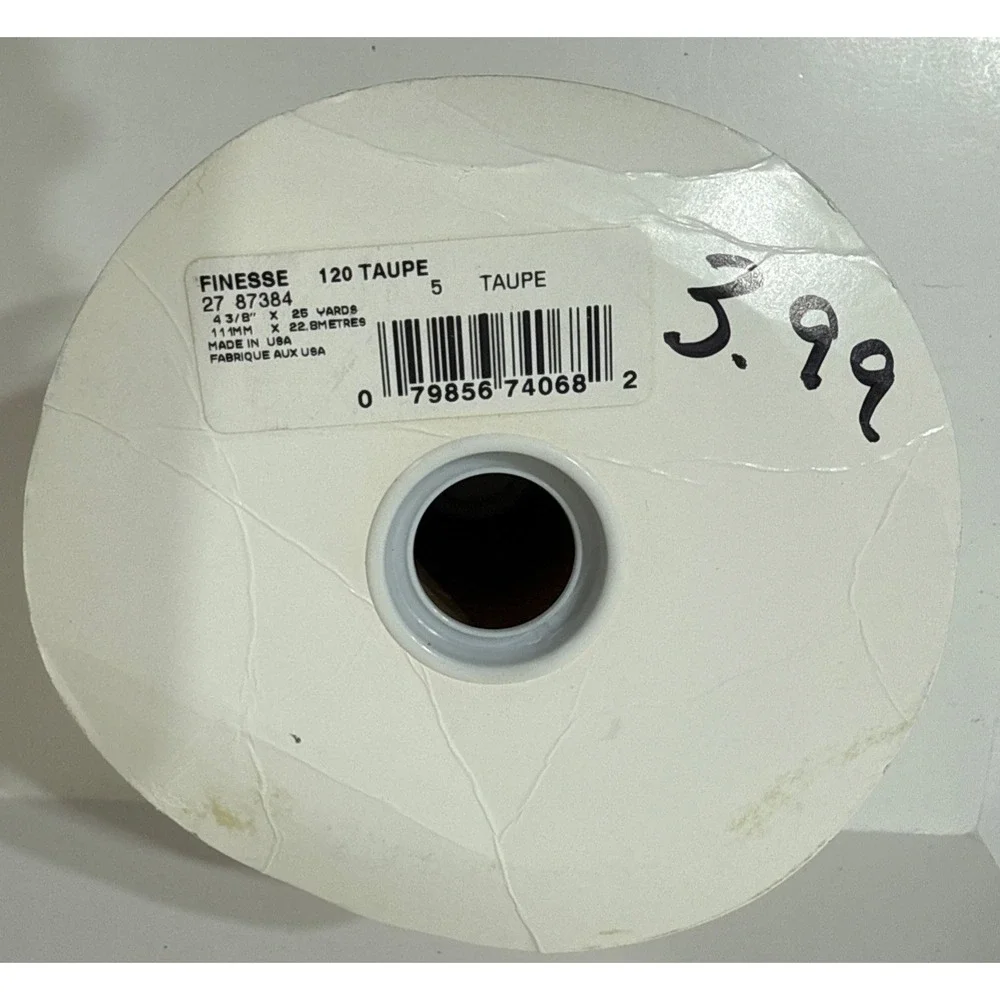 Lion Ribbon Company Finesse 120 Taupe 4 3/8
